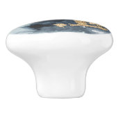 Cerulean & Gold Keramische Knop (Zijkant)