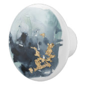 Cerulean & Gold Keramische Knop (Rechts)