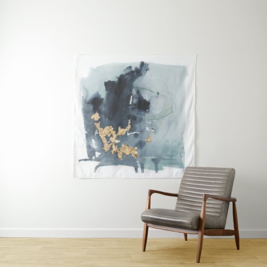 Cerulean & Gold Wandkleed (In Situ (horizontaal))