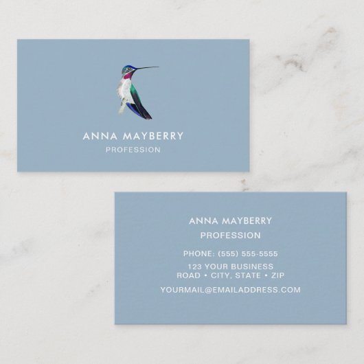 Cerulean Hummingbird Visitekaartje (Voorkant / Achterkant)