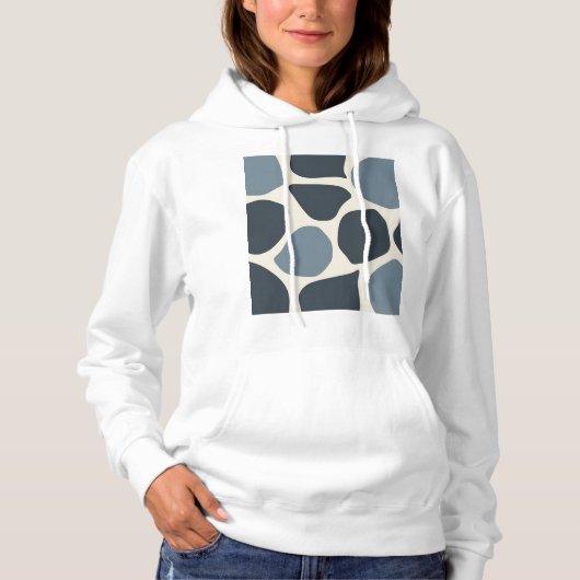 Cerulean Mist Drift Dames Hoodie (Voorkant)
