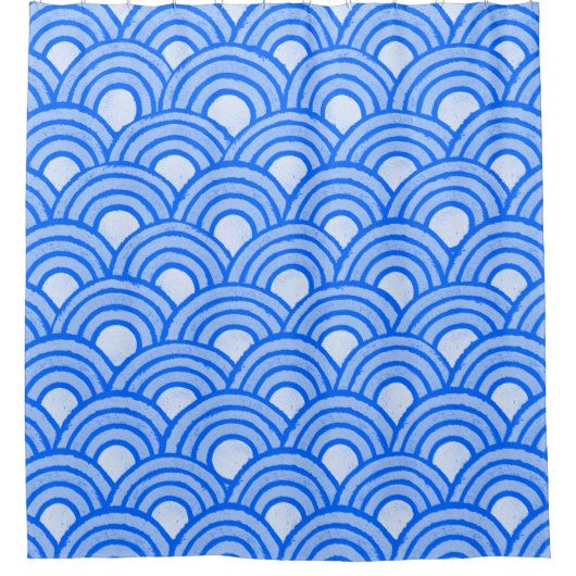 Cerulean Scales Douchegordijn (Voorkant)