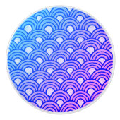 Cerulean Scales Gradient Ceramic Knop (Voorkant)