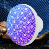 Cerulean Scales Gradient Ceramic Knop