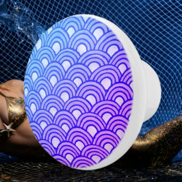 Cerulean Scales Gradient Ceramic Knop