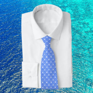 Cerulean Scales Necktie Stropdas