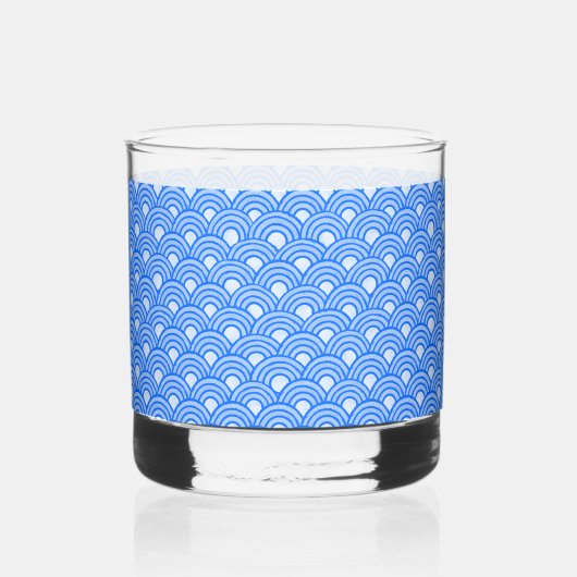 Cerulean Scales Rocks Glass Whisky Glas (Voorkant)