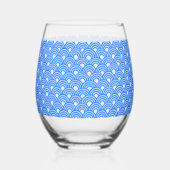 Cerulean Schubben Steelze Wijn Glas (Voorkant)