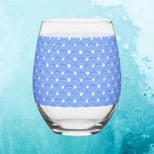 Cerulean Schubben Steelze Wijn Glas