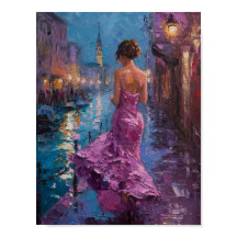 Cerulean Serenade: Twilight Promenade in Roze