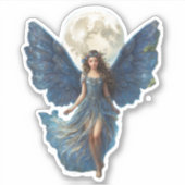 Cerulean Serenity Fairy - Sticker Uitsnede (Voorkant)