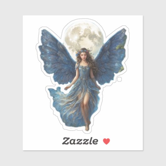 Cerulean Serenity Fairy - Sticker Uitsnede (Vel)