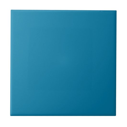 Cerulean Solid Color | Klassiek | Elegant Tegeltje (Voorkant)
