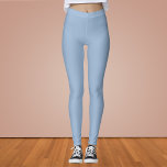 Cerulean Solid Color Leggings<br><div class="desc">Cerulean Solid Color</div>