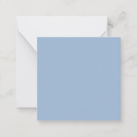 Cerulean Solid Color Notitiekaartje (Voorkant)