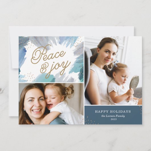 Cerulean Vakantie Fotokaart Feestdagenkaart (Voorkant)