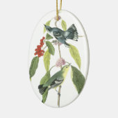 Cerulean Warbler, John Audubon Keramisch Ornament (Links)