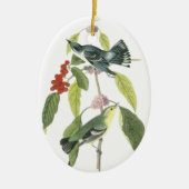 Cerulean Warbler, John Audubon Keramisch Ornament (Voorkant)