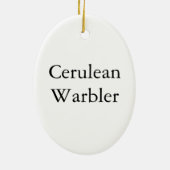 Cerulean Warbler, John Audubon Keramisch Ornament (Achterkant)
