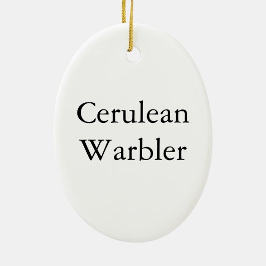 Cerulean Warbler, John Audubon Keramisch Ornament (Achterkant)