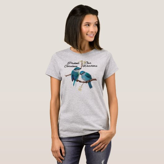 Cerulean Warbler T-shirt (Voorkant volledig)