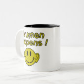 cerumen gebeurt tweekleurige koffiemok (Voorkant links)