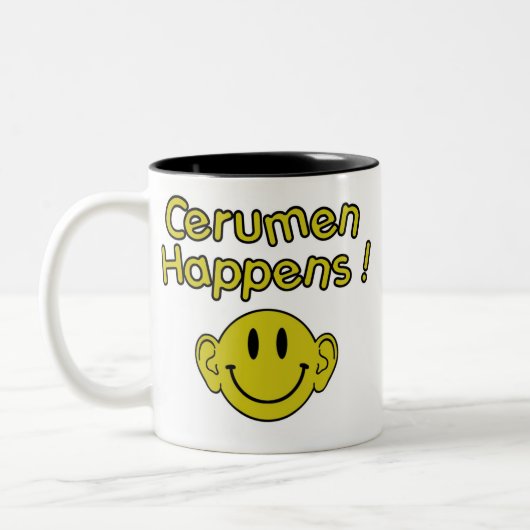 cerumen gebeurt tweekleurige koffiemok (Links)