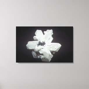 Cerussietkristallen (PbC03, loodcarbonaat), Namibi Canvas Afdruk