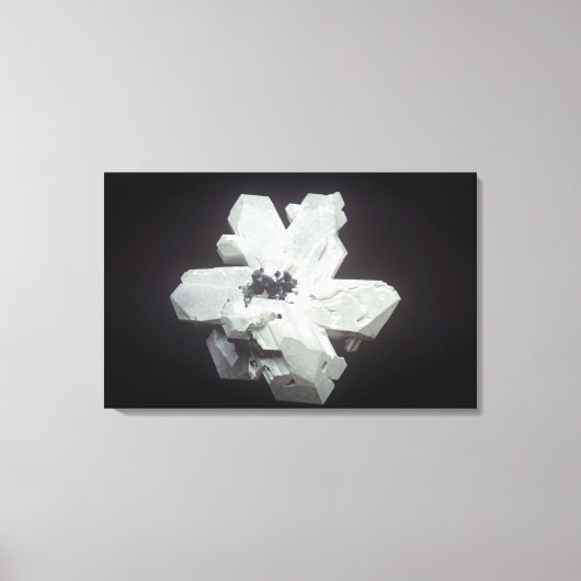 Cerussietkristallen (PbC03, loodcarbonaat), Namibi Canvas Afdruk (Voorkant)