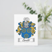 Cerutti Family Crest Briefkaart (Staand voorkant)