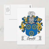 Cerutti Family Crest Briefkaart (Voorkant / Achterkant)