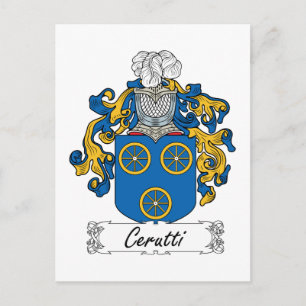 Cerutti Family Crest Briefkaart
