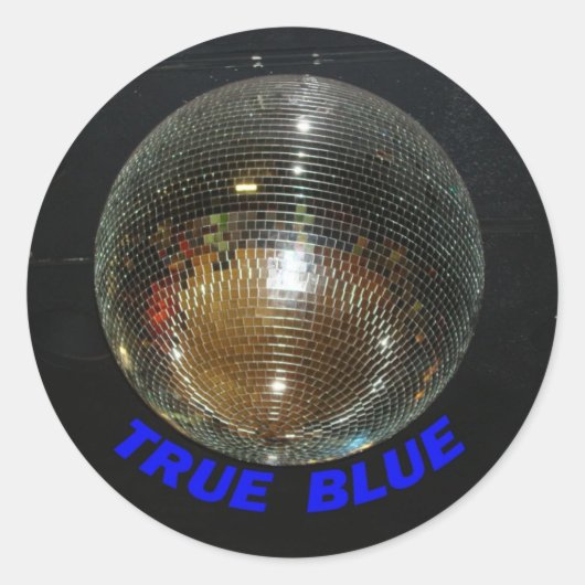Cervantes DiscoBall Ronde Sticker (Voorkant)