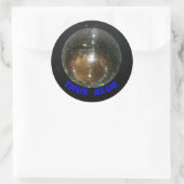 Cervantes DiscoBall Ronde Sticker (Tas)
