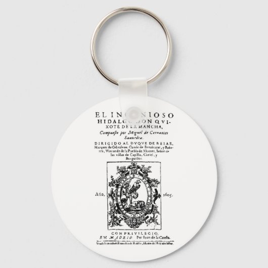 Cervantes - Don Quixote de La Mancha Sleutelhanger (Voorkant)