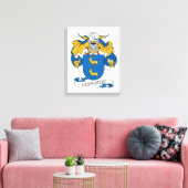 Cervantes Family Crest Canvas Afdruk (Insitu (Woonkamer))
