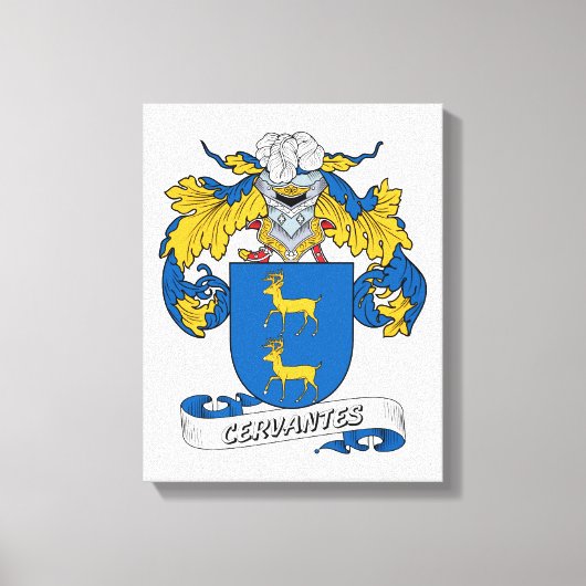 Cervantes Family Crest Canvas Afdruk (Voorkant)