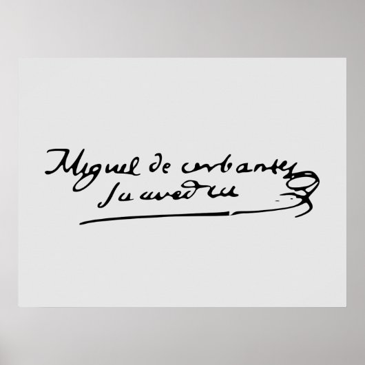 Cervantes Signature Poster (Voorkant)