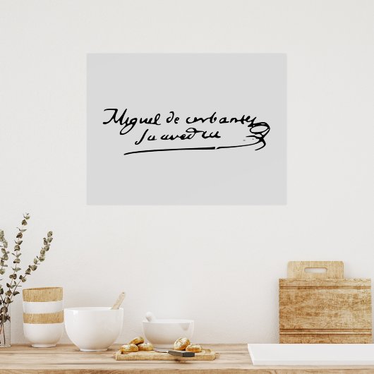 Cervantes Signature Poster (Keuken)