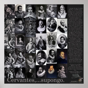 Cervantes,...Supongo - Poster-400 jaar Don Quijote Poster