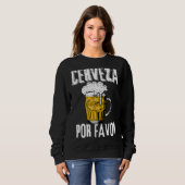Cerveza Por Favor Distress Drink Beer Fiesta Ci Trui (Voorkant volledig)