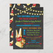 Cervezas and tacos Engagement Party invitations Kaart (Voorkant / Achterkant)