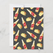 Cervezas and tacos Engagement Party invitations Kaart (Achterkant)