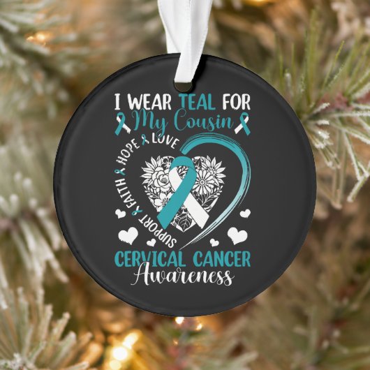  Cervical Cancer Awareness Ornament (Boom)