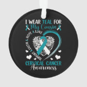  Cervical Cancer Awareness Ornament (achterkant)