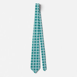 Cervical Cancer Awareness Plaid Teal Ribbon Stropdas