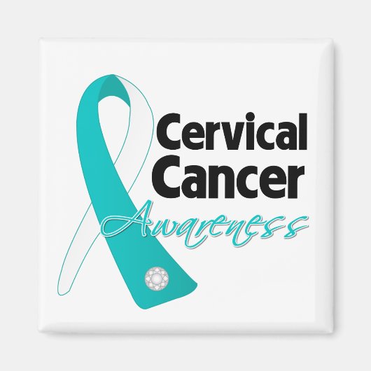 Cervical Cancer Awareness Rib Magneet (Voorkant)