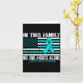 Cervical Cancer Awareness Women Men Cervical Cance Kaart (Gele Bloem)