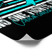 Cervical Cancer Awareness Women Men Cervical Cance Poster (Hoek)