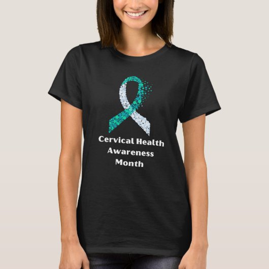 cervicale bewustmakingsmaand t-shirt (Voorkant)